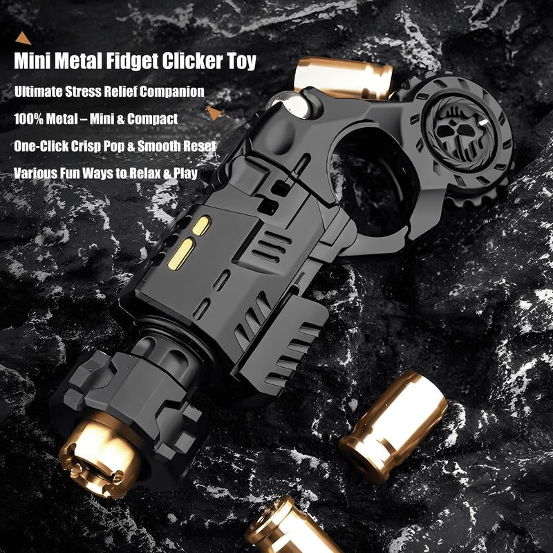 Mini Metal Fidget Clicker Toy - Premium Heavyweight Stress Relief Solution